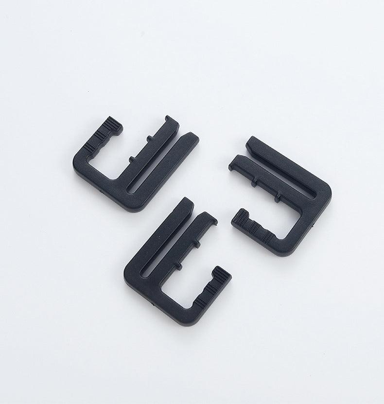 Close-up of adjustable waist button