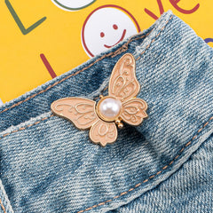 Close-up of a versatile waist adjuster for pants