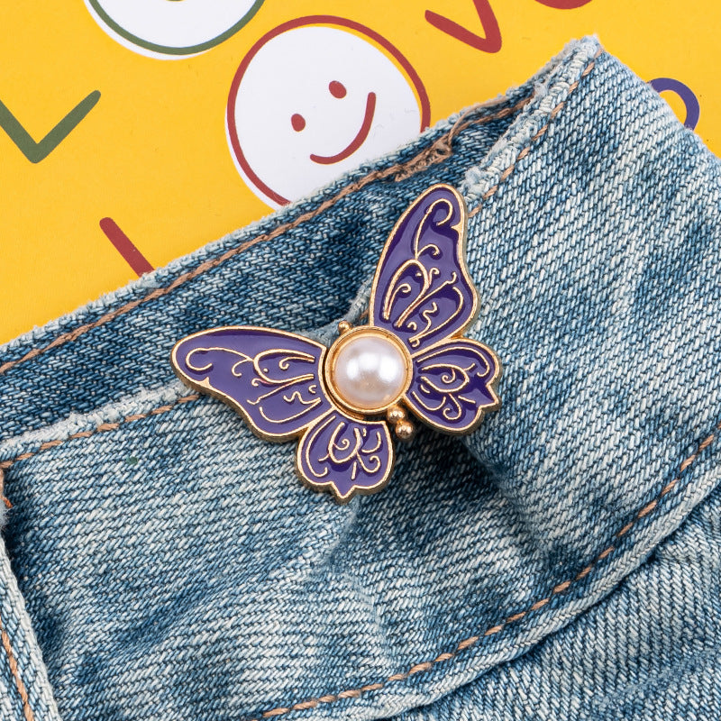 Adjustable button for easy waist size changes