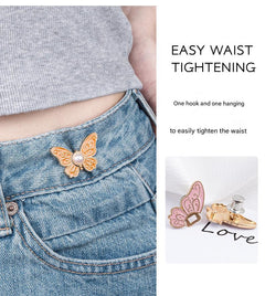 Adjust your denim effortlessly with this waistbutton