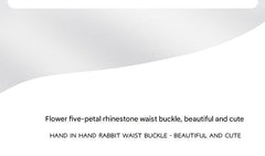 Adjustable Waistbutton displayed on stylish denim