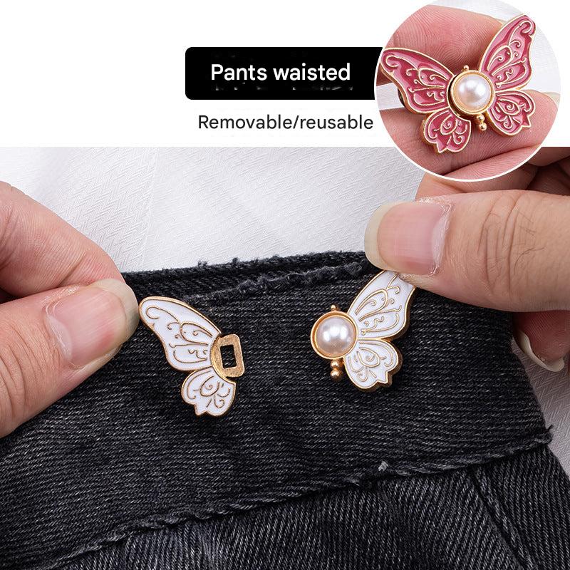 Adjustable button for easy waist size changes
