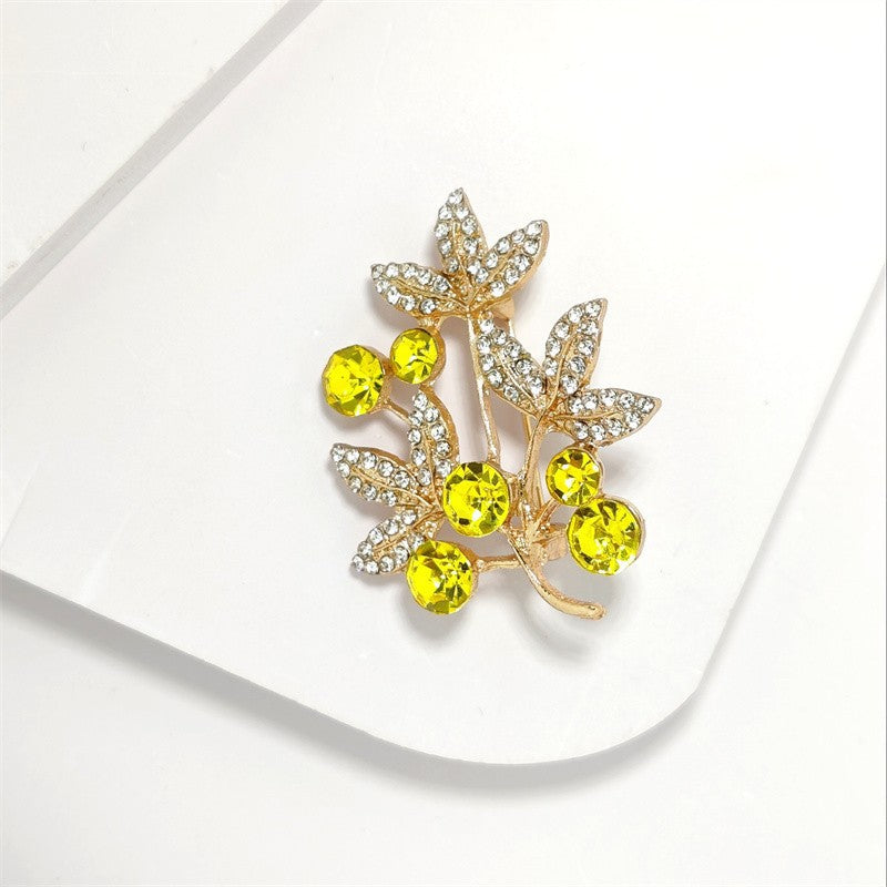 Detail view of high-quality fashion pin