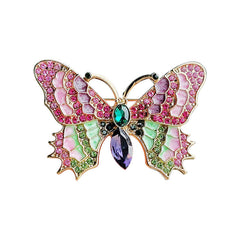 Multiple angle views of butterfly accessory pin