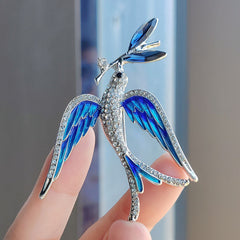 Blue Swallow Brooch Image 2