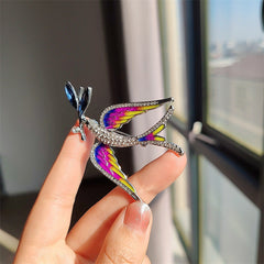 Blue Swallow Brooch Image 7