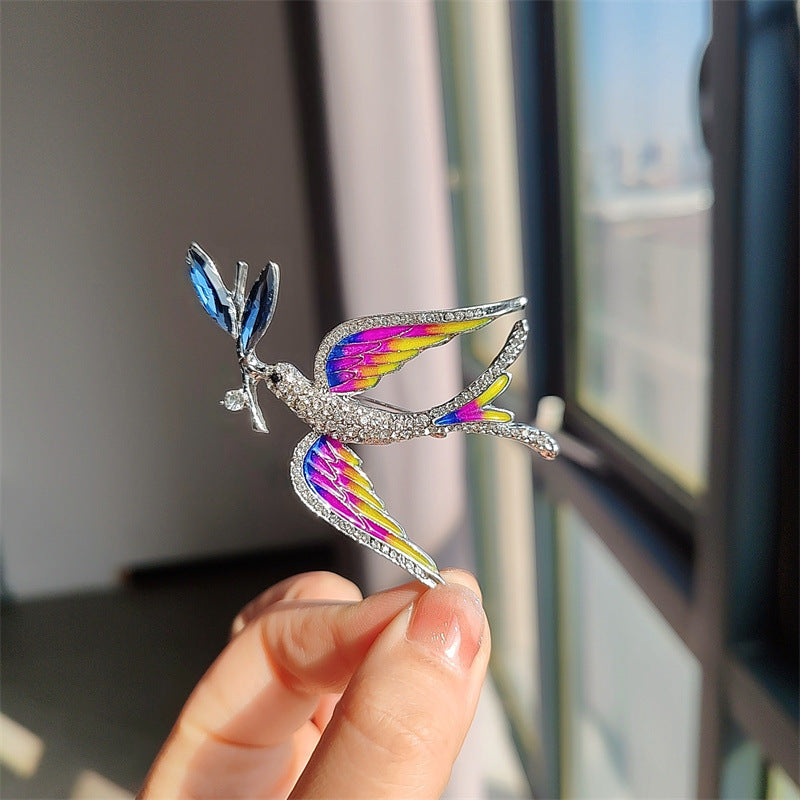 Blue Swallow Brooch Image 8