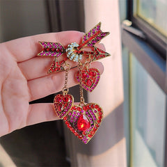 Unique vintage brooch on a model's outfit