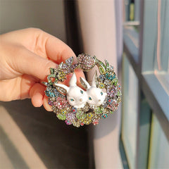 Bunny Brooch on Display