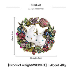 Stylish Rabbit Pin for Coats
