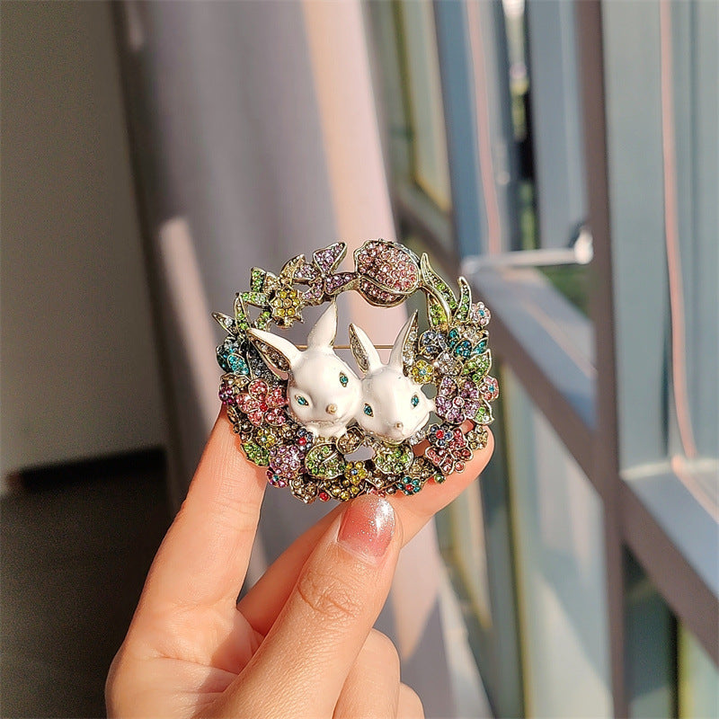 Bunny Brooch Side Angle