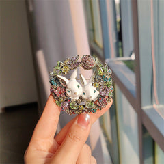 Bunny Brooch Side Angle