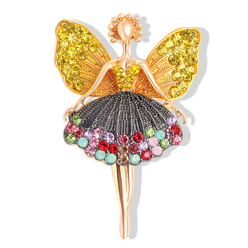 Cute pin on a coat displaying charm