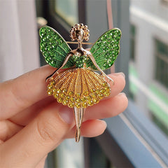 Charming Alloy Ballet Girl Brooch with design