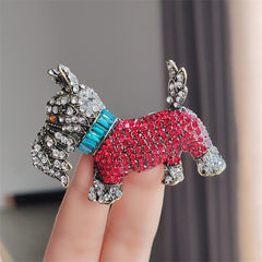 Stylish dog brooch pin perfect for fashion lovers