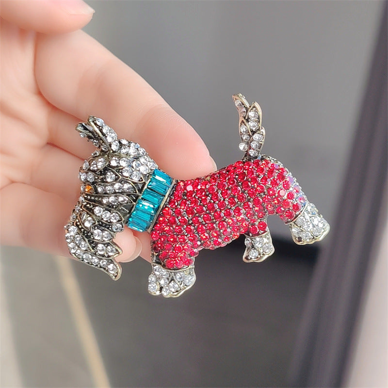 Charming brooch showcasing unique dog design