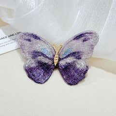 Elegant butterfly brooch front view