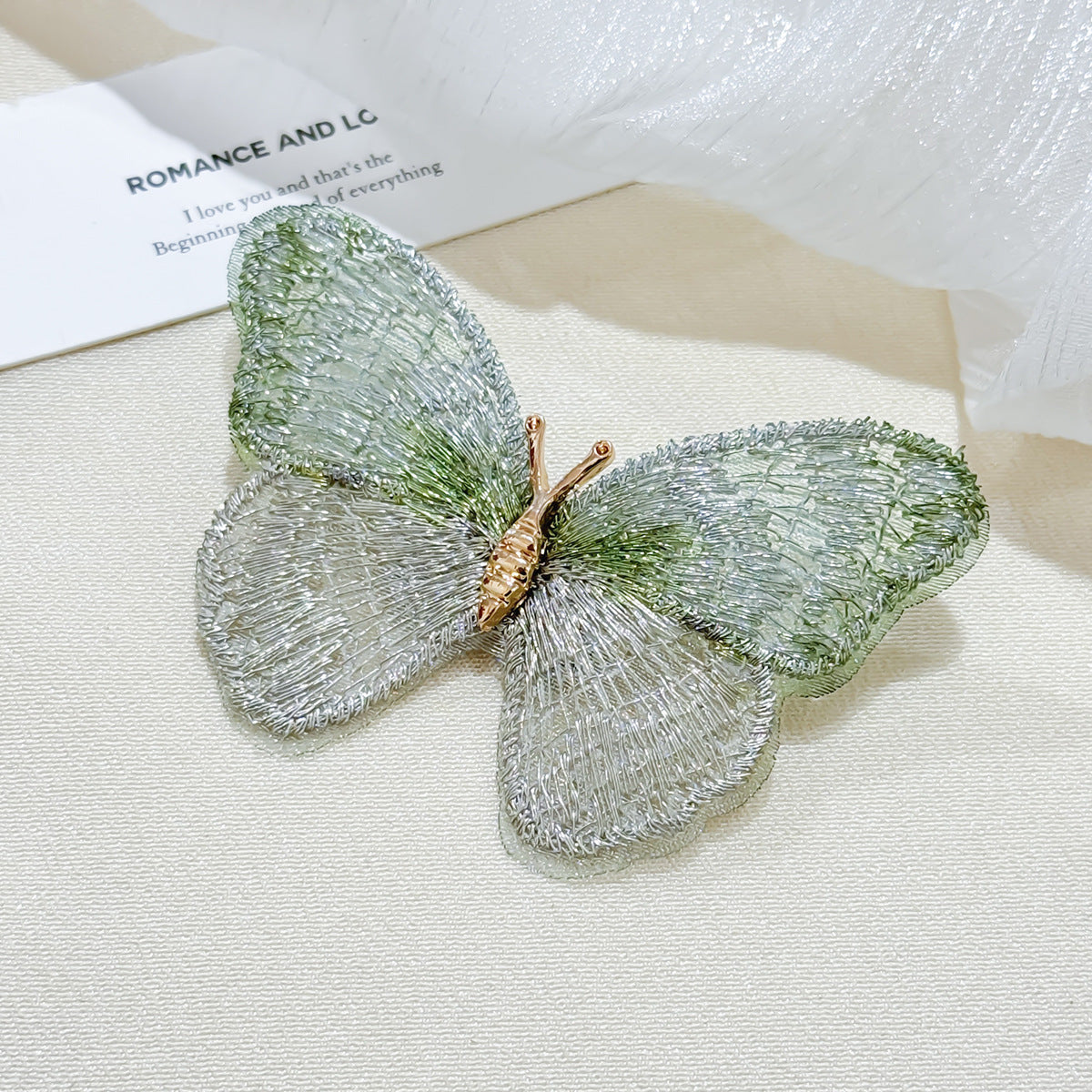 Stylish brooch on a jacket