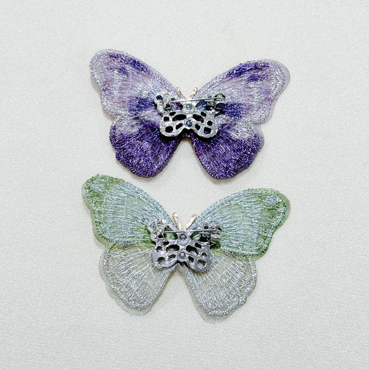 Colourful butterfly brooch with intricate details