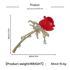 Detailed view of floral brooch design