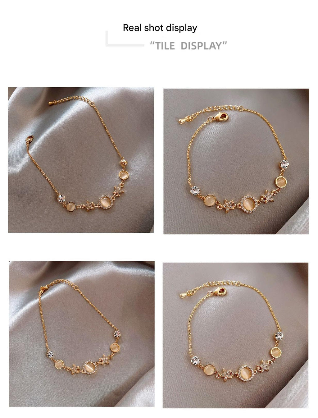 Lightweight and comfortable star-shaped bracelet