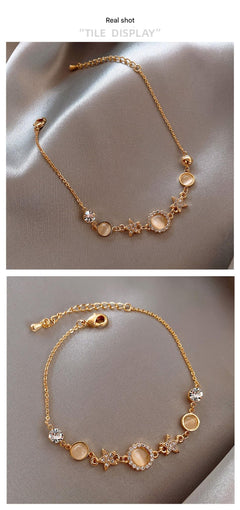 Minimalist bracelet displayed on a soft background