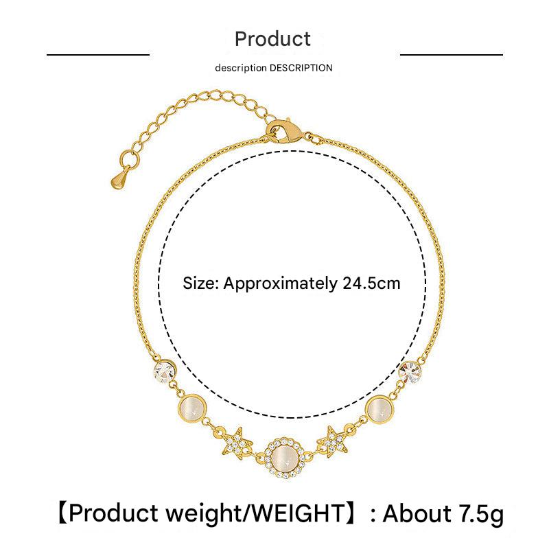 Unique celestial design of star bracelet