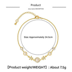 Unique celestial design of star bracelet