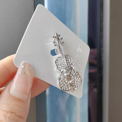 Versatile rhinestone brooch worn on clothing