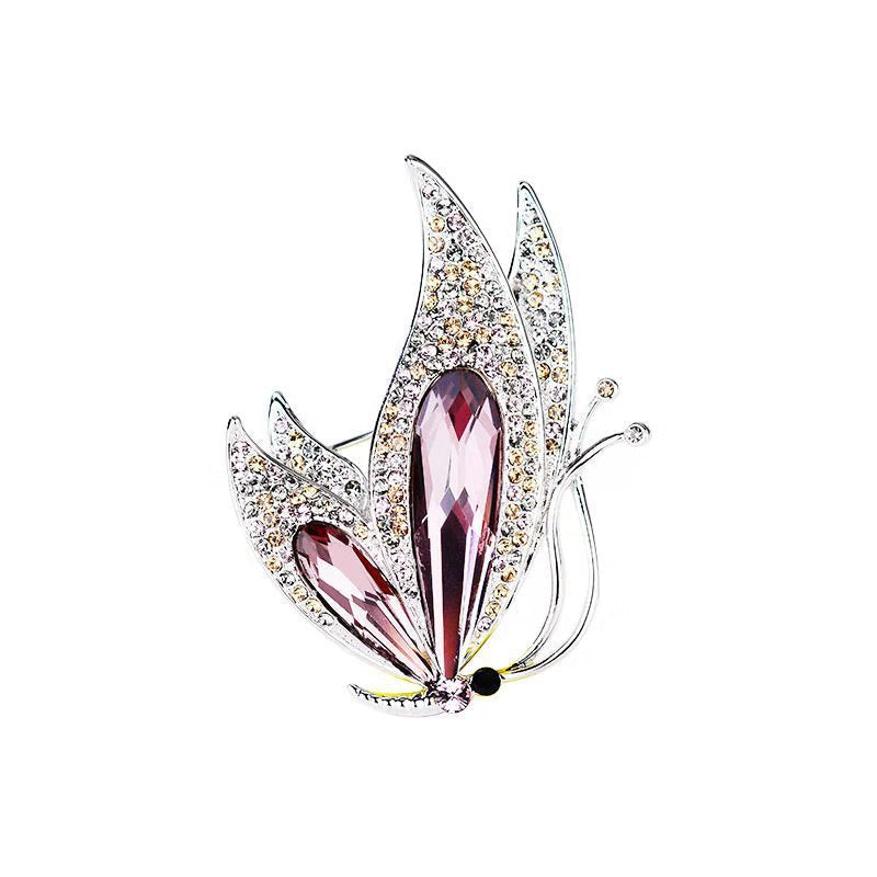 fashion accessory butterfly pin displayed
