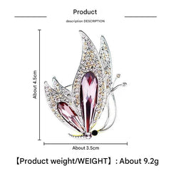 stylish brooch with rhinestone embellishments
