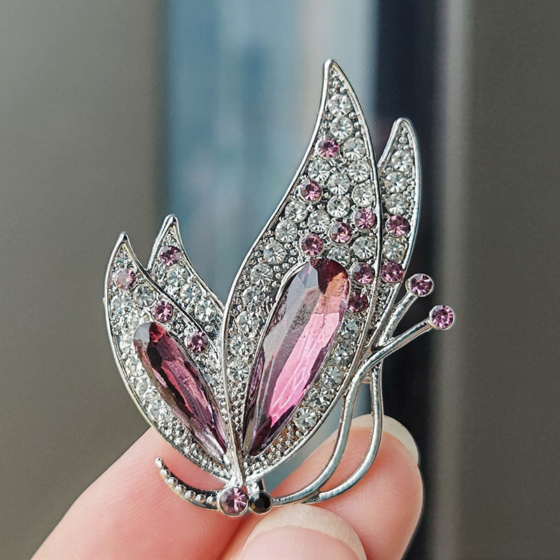 elegant brooch on a dark background