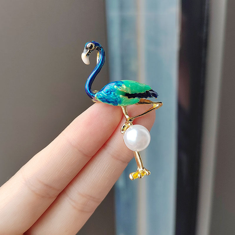 Stylish Flamingo Brooch in All Colours - Image 10