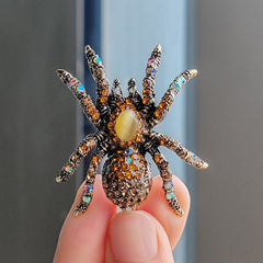 Unique insect brooch showcasing details of design
