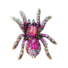 Versatile spider brooch worn on a jacket