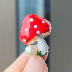 Stylish brooch on a jacket for casual wear