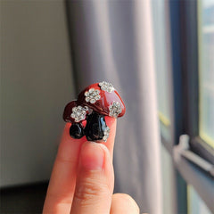 Trendy Alloy Mushroom Brooch showcasing all colours