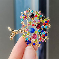 Stylish Christmas tree brooch for decoration