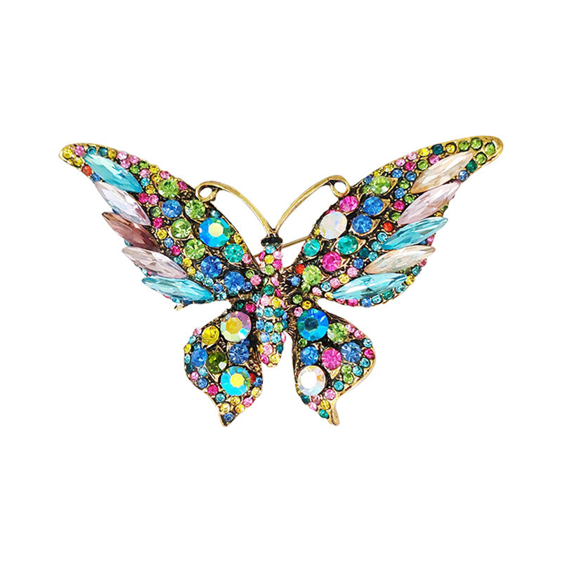 Stylish Rhinestone Butterfly Pin - Image 5