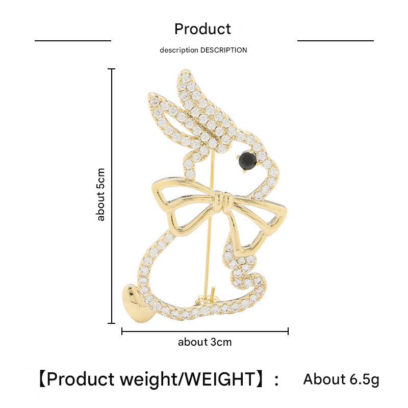 Lightweight Bunny Brooch for Everyday Wear Image 7