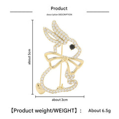 Lightweight Bunny Brooch for Everyday Wear Image 7