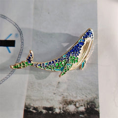 Vintage style marine animal pin for fashionable outfits