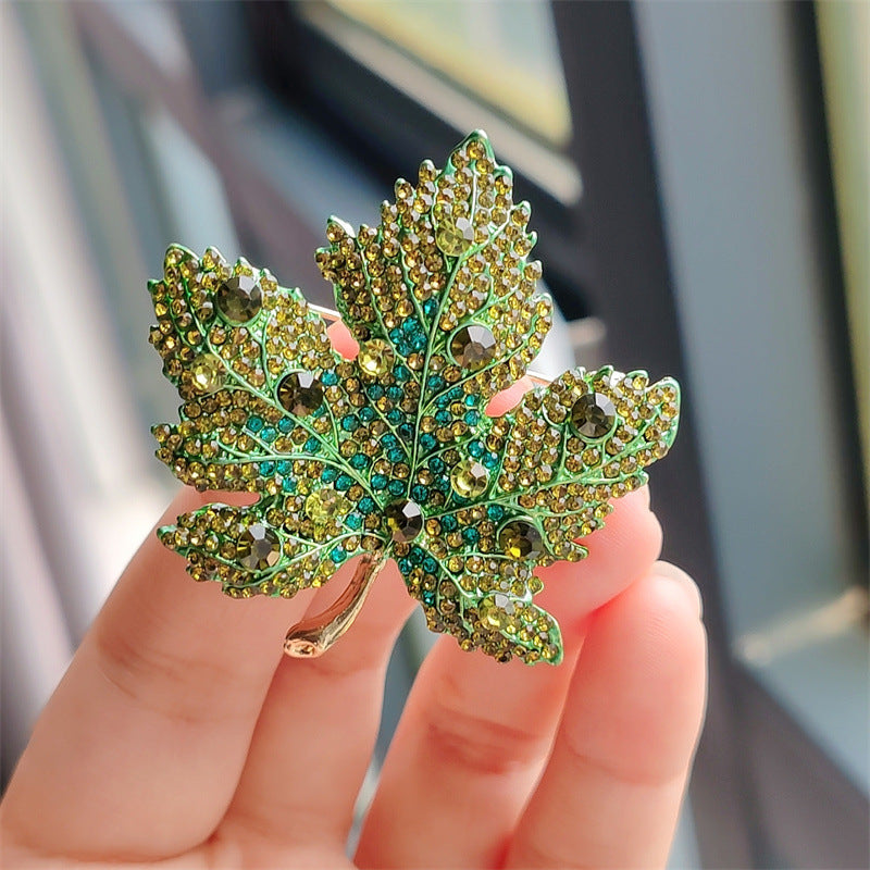 Fashion Brooch on Jacket - Eye-catching