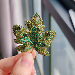 Stylish Alloy Brooch - Leaf Design