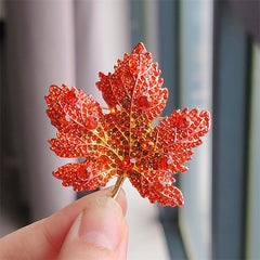 Fashion Brooch on Jacket - Eye-catching
