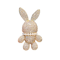 bunny-themed accessory on a jacket