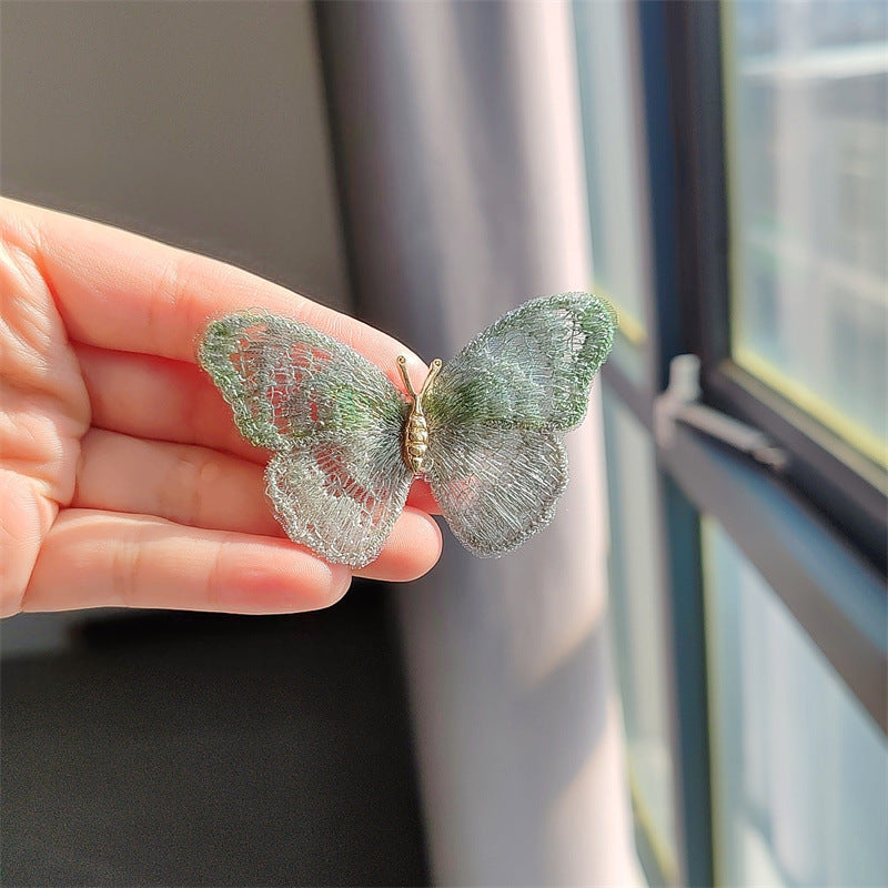 Quality craftsmanship of butterfly brooch