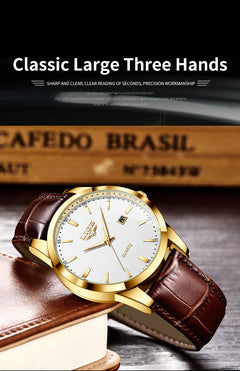 LIGE watch with luminous dial in low light