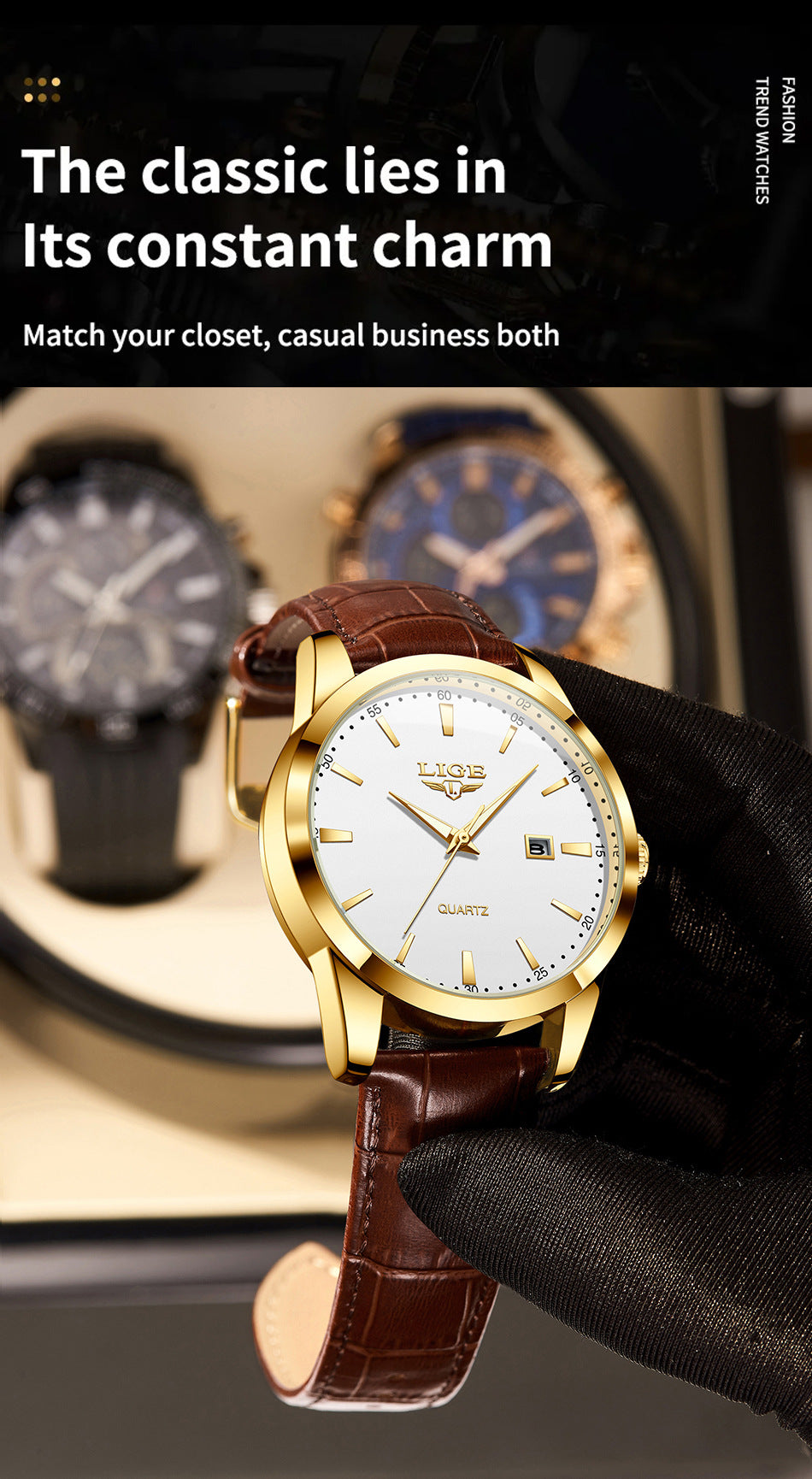 Watch dial featuring time display