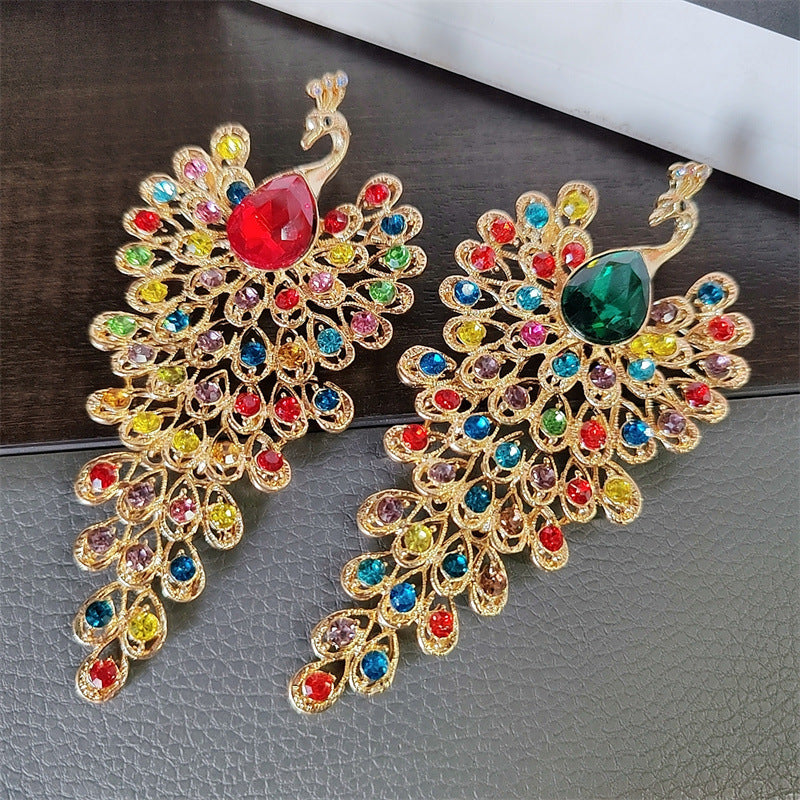 Close-up detail of a multicolour brooch